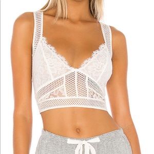 Free People Sitting pretty brami bralette ivory